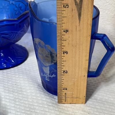 Lot 347 Cobalt Depression Glass