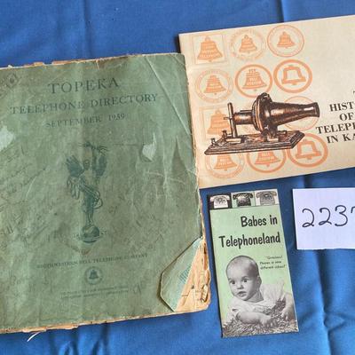 Vintage 1939 Topeka Phone Book