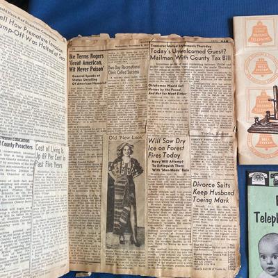 Vintage 1939 Topeka Phone Book