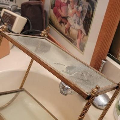 Misc bathroom and shelf