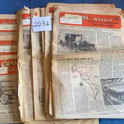 Vintage Old Cars Newspapers