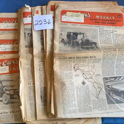 Vintage Old Cars Newspapers