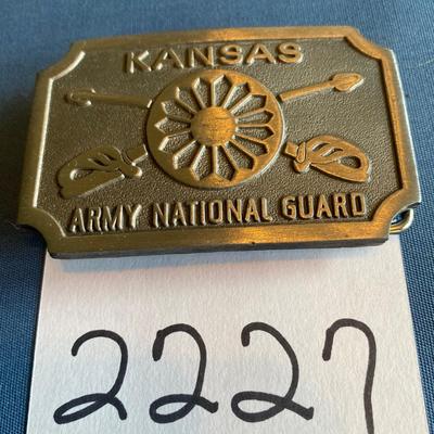Vintage Army National Guard Belt Buckke