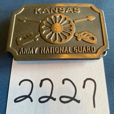 Vintage Army National Guard Belt Buckke