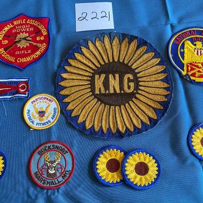 Vintage Kansas National Guard Patches