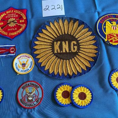 Vintage Kansas National Guard Patches