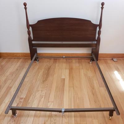 Wooden Double Sized Headboard and Frame (B2-KD)