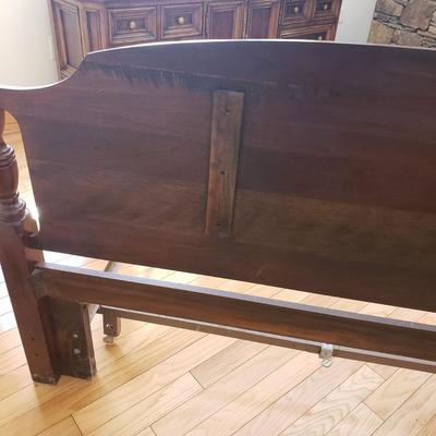 Wooden Double Sized Headboard and Frame (B2-KD)
