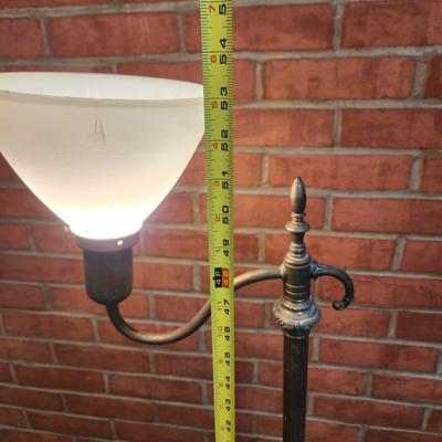Vintage Metal Floor Lamp 53"