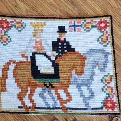 Lot of 5 signs and stitchery