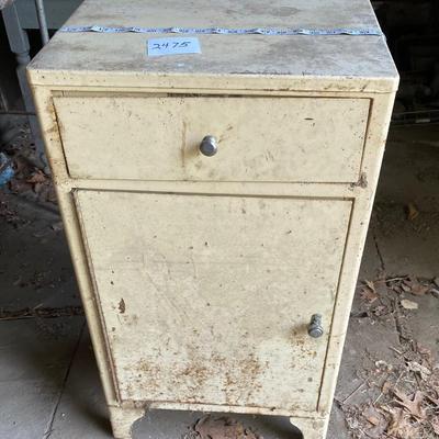 Vintage Steel Medical Cabinet