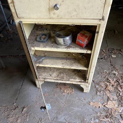 Vintage Steel Medical Cabinet