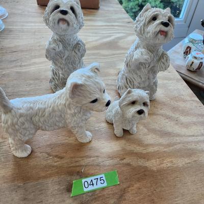 Lenox & Sandcast West Highland Terriers
