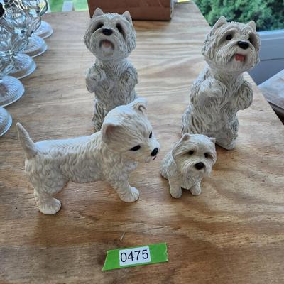 Lenox & Sandcast West Highland Terriers