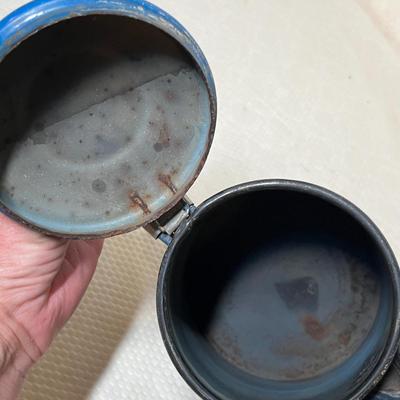 Lot 353 Blue Granite Ware Coffee pot