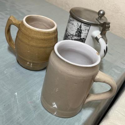 Lot 354 Stone ware mugs