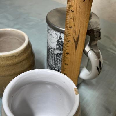 Lot 354 Stone ware mugs