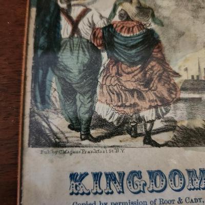 Framed Early Chromolithograph by Magnus