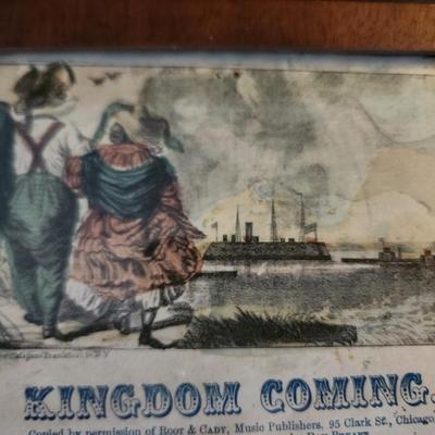 Framed Early Chromolithograph by Magnus