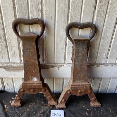 Vintage Iron Andirons