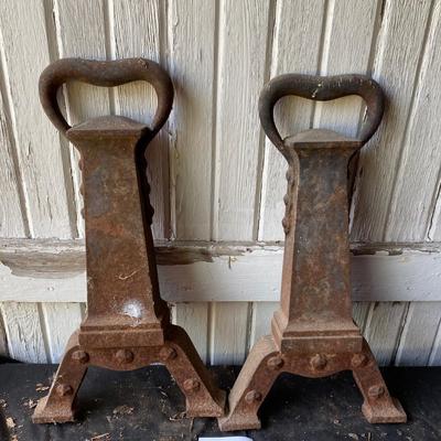 Vintage Iron Andirons