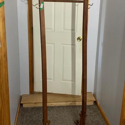 Antique Oak Hall Tree
