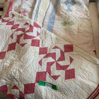 TWO Vintage Handmade Quilts