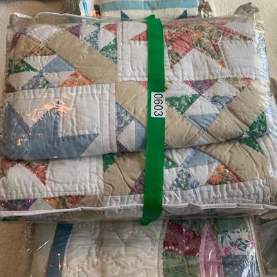 THREE Vintage Handmade Quilts