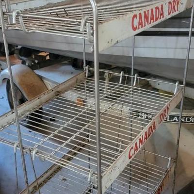 Vintage Canada Dry sales rack