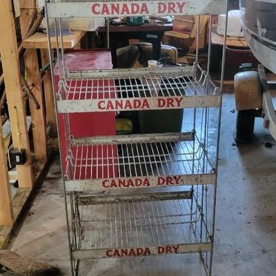 Vintage Canada Dry sales rack