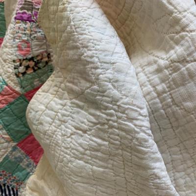 TWO Vintage Handmade Quilts