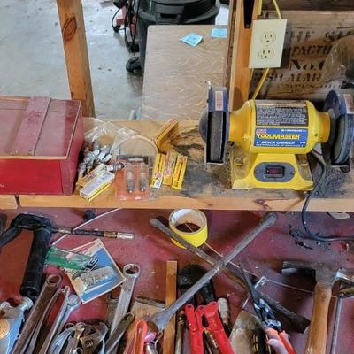 Lot of misc tools, Tool Master grinder