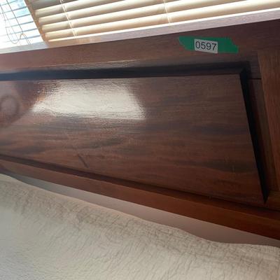 Thick Handmade Wood Headboard w/ Hollywood Metal Frame