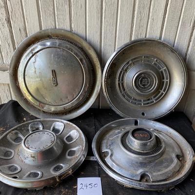 Assorted Vintage Hubcaps