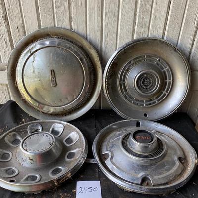 Assorted Vintage Hubcaps