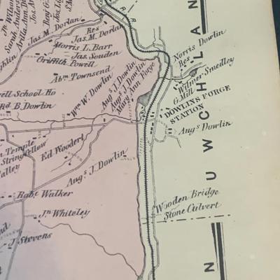 Framed Vintage Map - Brandywine