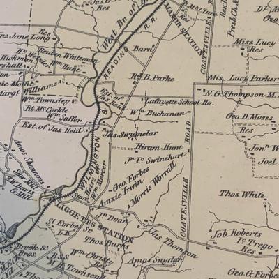 Framed Vintage Map - Brandywine