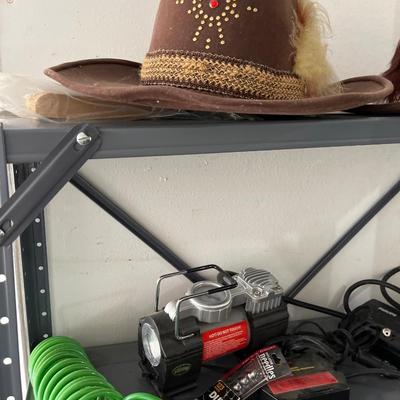 Shelf with misc items