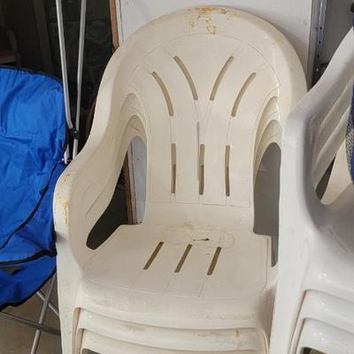 Lot of chairs and cooler