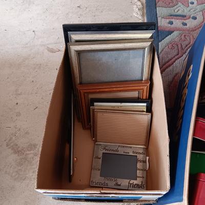 PICTURE FRAMES, BASKETS AND TINS