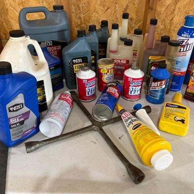 Oil, stop leak, Stabil, etc.