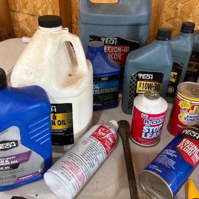 Oil, stop leak, Stabil, etc.