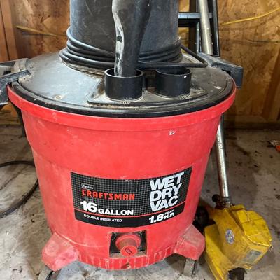 Ladder, shop vac (no hoses), edger