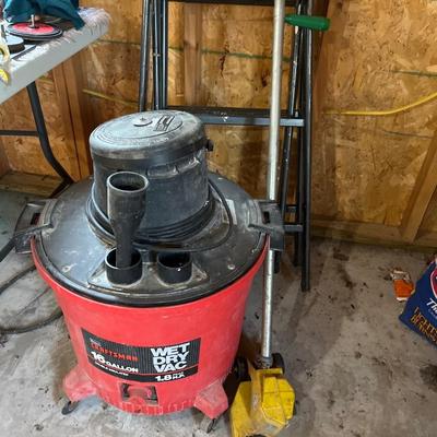 Ladder, shop vac (no hoses), edger