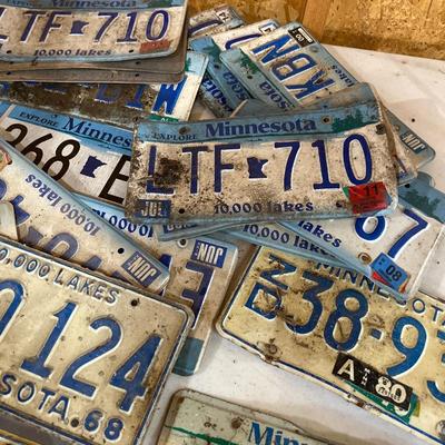 Vintage license plates