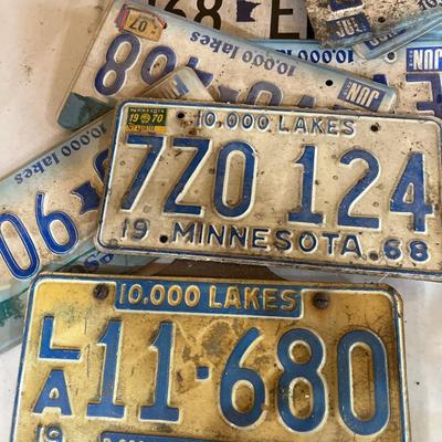 Vintage license plates