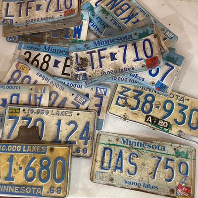 Vintage license plates