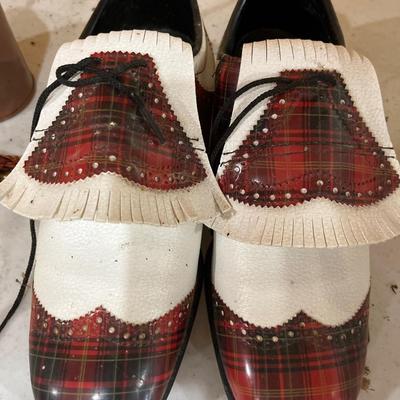 Awesome vintage golf shoes, and other items