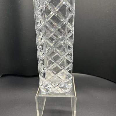 Faceted Crystal Vase