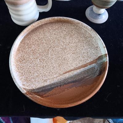 JUG COOKIE JAR AND CLAY PIECES